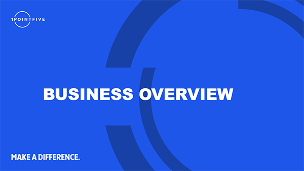 Business Overview Presentation Cover